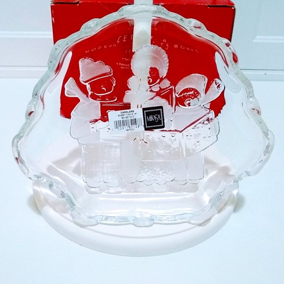MIKASA Crystal Carolers Sweet Dish - Picture 4 of 9